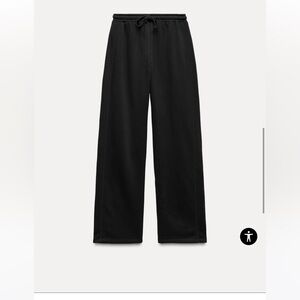 Zara PLUSH STRAIGHT LEG PANTS